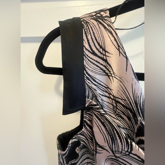 Maggy London Black and Cream Cocktail Dress NWOT - Picture 2 of 11